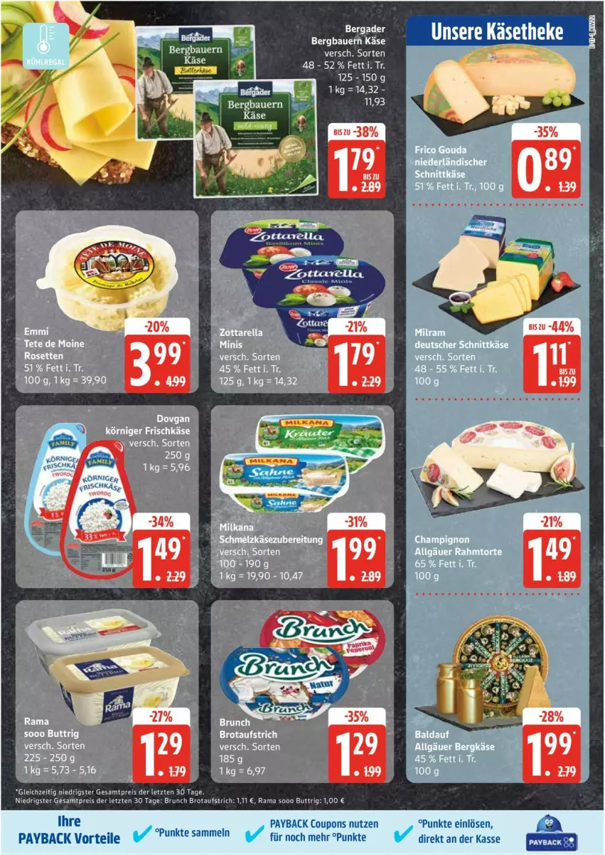 Aktueller Prospekt Edeka - Prospekte - von 26.05 bis 31.05.2025 - strona 11 - produkty: auer, aufstrich, Bau, Bauer, brot, brotaufstrich, coupon, coupons, eis, Käse, käsetheke, payback, rama, reis, Ti, ZTE