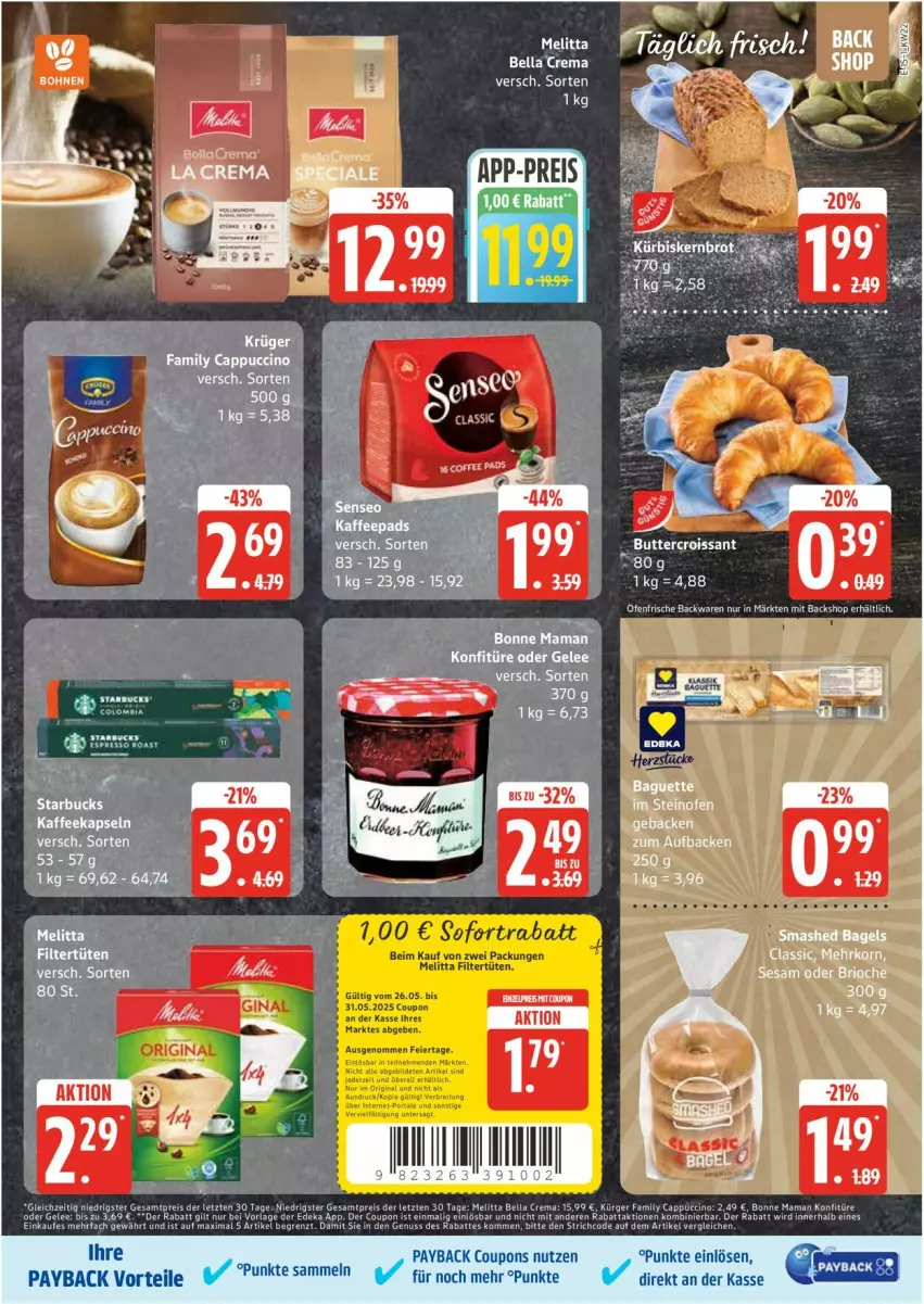Aktueller Prospekt Edeka - Prospekte - von 26.05 bis 31.05.2025 - strona 15 - produkty: coupon, coupons, deka, eier, eis, gelee, mam, melitta, payback, reis, Ti, Tiere, Tüte