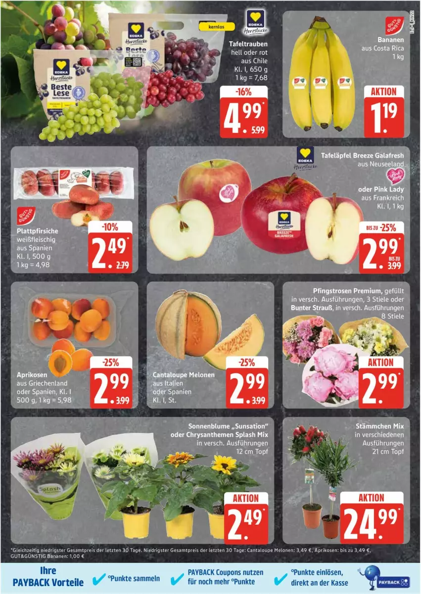 Aktueller Prospekt Edeka - Prospekte - von 26.05 bis 31.05.2025 - strona 9 - produkty: aprikose, aprikosen, coupon, coupons, eis, melone, melonen, payback, reis, Ti, ZTE