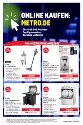 Gazetka promocyjna Metro - Online: Wochen-Angebote - Gazetka - ważna od 11.05 do 11.05.2025 - strona 1 - produkty: ACC, akku, angebot, angebote, aqua, auto, barbecue, Behälter, bürste, Cap, cappuccino, char-broil, chia, cin, Dyson, eis, Elektro, elle, entkalker, erde, geschirr, grill, kaffee, kaffeevollautomat, latte, latte macchiato, LG, mac, macchiato, Metro, milch, ndk, Rauch, Reinigung, reis, Ria, rwe, saft, Spezi, Spülen, staubsauger, Ti