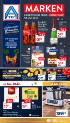 Gazetka promocyjna Aldi Nord - Aldi-Vorschau - Gazetka - ważna od 24.12 do 24.12.2021 - strona 1 - produkty: aldi, almare, ambia, aqua, bier, butter, coca-cola, cola, creme, datteltomaten, decke, eier, eis, elle, erfrischungsgetränk, , fanta, ferrero, flasche, getränk, gin, irische butter, kartoffel, kartoffeln, kracher, küche, Küchen, küchenmaschine, lachs, leine, LG, merci, Mezzo Mix, nuss, nuss-nugat-creme, nutella, Räucherlachs, reis, rotkäppchen, salz, Schal, Schale, schoko, schokolade, schokoladen, sekt, Spezi, sprite, storck, Streichzart, teller, Ti, tomate, tomaten, weihnachten, ZTE