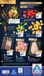 Gazetka promocyjna Aldi Nord - Aldi-Vorschau - Gazetka - ważna od 24.12 do 24.12.2021 - strona 36 - produkty: aldi, auto, braten, brustfilet, datteltomaten, drucker, Engel, filet, geschnetzeltes, gin, grill, kartoffel, kartoffeln, kerze, kracher, kräuter, lamm, leine, LG, magazin, marinade, papier, pute, putenbrust, putenbrustfilet, rezept, rezepte, rosen, Rosenkohl, Schal, Schale, schinken, schwein, schweine, telefon, Ti, tomate, tomaten, wein, weine, Zelt, ZTE