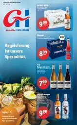 Gazetka promocyjna Getraenke Hoffmann - Prospekte - Gazetka - ważna od 13.08 do 13.08.2022 - strona 1 - produkty: Bad, berliner, berliner kindl, bier, bio, bionade, burgunder, Cap, captain morgan, decke, eis, gin, limo, limonade, merl, original spiced gold, rum, rwe, spätburgunder, Spezi, Ti, wein, white rum
