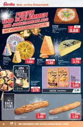 Gazetka promocyjna Famila - Prospekte - Gazetka - ważna od 30.12 do 30.12.2023 - strona 12 - produkty: appenzeller, baguette, eis, elle, emmentaler, hartkäse, Holts, Käse, käsescheiben, Le Rustique, milch, Ofen, pfeffer, Raclette Käse, reis, schnittkäse, schweizer hartkäse, schweizer schnittkäse, steinofen, Ti, ZTE