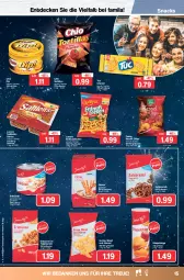 Gazetka promocyjna Famila - Prospekte - Gazetka - ważna od 30.12 do 30.12.2023 - strona 15 - produkty: beutel, brezel, Brezeln, chips, cracker, decke, dip, eis, erdnuss, erdnüsse, lorenz, Mantel, nuss, reis, saltletts, salz, snack, snacks, Ti, tortilla, tortillas, tuc, ZTE