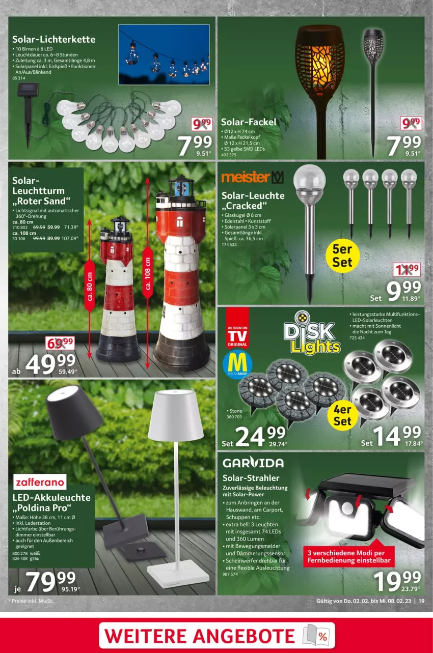 Aktueller Prospekt Selgros - Nonfood - von 02.02 bis 08.02.2023 - strona 19 - produkty: akku, auer, auto, beleuchtung, Carport, dimmer, edelstahl, eier, gin, Glaskugel, Kette, Kugel, led-solarleuchte, leds, Leuchte, leuchten, LG, lichterkette, mac, Signal, solarleuchte, Ti, tisch