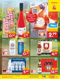 Gazetka promocyjna Netto Marken-Discount - Filial-Angebote - Gazetka - ważna od 03.06 do 03.06.2023 - strona 23 - produkty: alkohol, Alwa, angebot, auer, bestpreis, bier, cocktail, cola, dauertiefpreis, eis, eistee, erdinger, frucht, getränk, getränke, kiwi, mineralwasser, orange, raspberry, Rauch, reis, Spaten, tee, Ti, tiefpreis, tisch, wasser, wein, ZTE