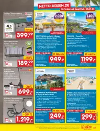 Gazetka promocyjna Netto Marken-Discount - Filial-Angebote - Gazetka - ważna od 03.06 do 03.06.2023 - strona 33 - produkty: angebot, aqua, Bad, buch, eis, gsw, latte, LG, lorenz, Mode, monte, pril, reifen, reis, reiseveranstalter, reiseverlauf, Ria, scooter, telefon, Ti, tisch, Trampolin, trendtours touristik gmbh, uhr, vorteilspreis, ZTE