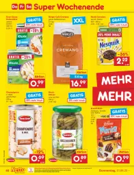 Gazetka promocyjna Netto Marken-Discount - Filial-Angebote - Gazetka - ważna od 03.06 do 03.06.2023 - strona 40 - produkty: bestpreis, bohne, bohnen, brandt, cerealien, champignon, champignons, eis, hollandaise, kaffee, kaffeebohnen, knorr, kokos, ndk, nestlé, reis, sauce, sauce hollandaise, schnitten, schoko, Ti