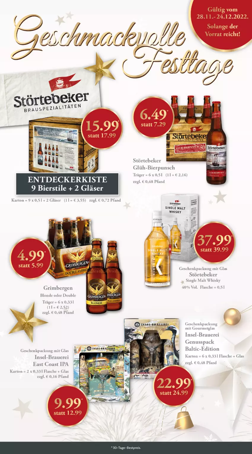 Aktueller Prospekt Getraenkeland - von 28.11 bis 10.12.2022 - strona 7 - produkty: auer, bier, flasche, geschenkpackung, single malt, Spezi, störtebeker, Ti, whisky