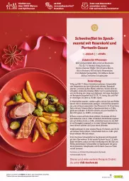 Gazetka promocyjna Lidl - Entspannte Adventszeit - Gazetka - ważna od 30.11 do 30.11.2022 - strona 13 - produkty: bacon, ball, bier, Biere, binden, Bona, braten, braun, Brühe, butter, dulano, eis, elle, filet, gutschein, honig, kühlschrank, Mantel, Milbona, ndk, nudel, nudeln, Ofen, papier, pfanne, pfeffer, Portwein, rezept, rezepte, rind, rinder, rosen, Rosenkohl, salz, sauce, Schrank, schüssel, schwein, schweine, schweinefilet, Soda, Speck, spirituosen, teller, Ti, versandkostenfrei, wasser, weihnachten, wein, weine, WICK