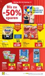 Gazetka promocyjna Lidl - Aktionsprospekt - Gazetka - ważna od 01.07 do 01.07.2023 - strona 12 - produkty: aktionspreis, almighur, almighurt, ball, Bona, Cap, chips, crunchips, ehrmann, ehrmann almighurt, eis, elle, Finish, hirtenkäse, Käse, lorenz, lorenz crunchips, Milbona, ndk, oryza, powerball, Rauch, reis, rwe, salz, Schal, Schale, teller, Ti, ZTE