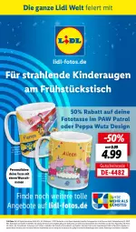 Gazetka promocyjna Lidl - Aktionsprospekt - Gazetka - ważna od 01.07 do 01.07.2023 - strona 57 - produkty: angebot, angebote, eier, eis, elle, gutschein, Hasbro, Kinder, korb, ndk, Paw Patrol, Persona, reis, ring, tasse, Ti, tisch