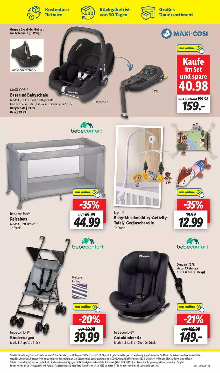 Aktueller Prospekt Lidl - Aktionsprospekt - von 21.05 bis 25.05.2024 - strona 23 - produkty: auer, auto, Bebe, beco, bett, dell, eimer, eis, erde, hero, Kinder, Kindersitz, Kinderwagen, korb, lupilu, Mode, reis, Schal, Schale, Ti