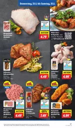 Gazetka promocyjna Lidl - Aktionsprospekt - Gazetka - ważna od 25.05 do 25.05.2024 - strona 45 - produkty: angebot, backfisch, eis, fisch, fische, Fischer, fleisch, Frische Hähnchen, gewürz, grill, grillplatte, hackfleisch, Kalbsmedaillons, latte, medaillons, Meister, preisvorteil, pute, Putenoberkeule, reis, rezept, rezepte, schwein, schweine, steak, steaks, Ti, wein, weine, ZTE