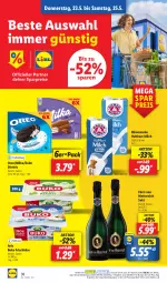 Gazetka promocyjna Lidl - Aktionsprospekt - Gazetka - ważna od 25.05 do 25.05.2024 - strona 46 - produkty: angebot, arla, arla buko, bärenmarke, Buko, coupon, daim, eis, frischkäse, fürst von metternich, haltbare milch, Käse, Mett, metternich, milch, milka, ndk, oreo, reis, Schal, Schale, sekt, stieleis, Ti