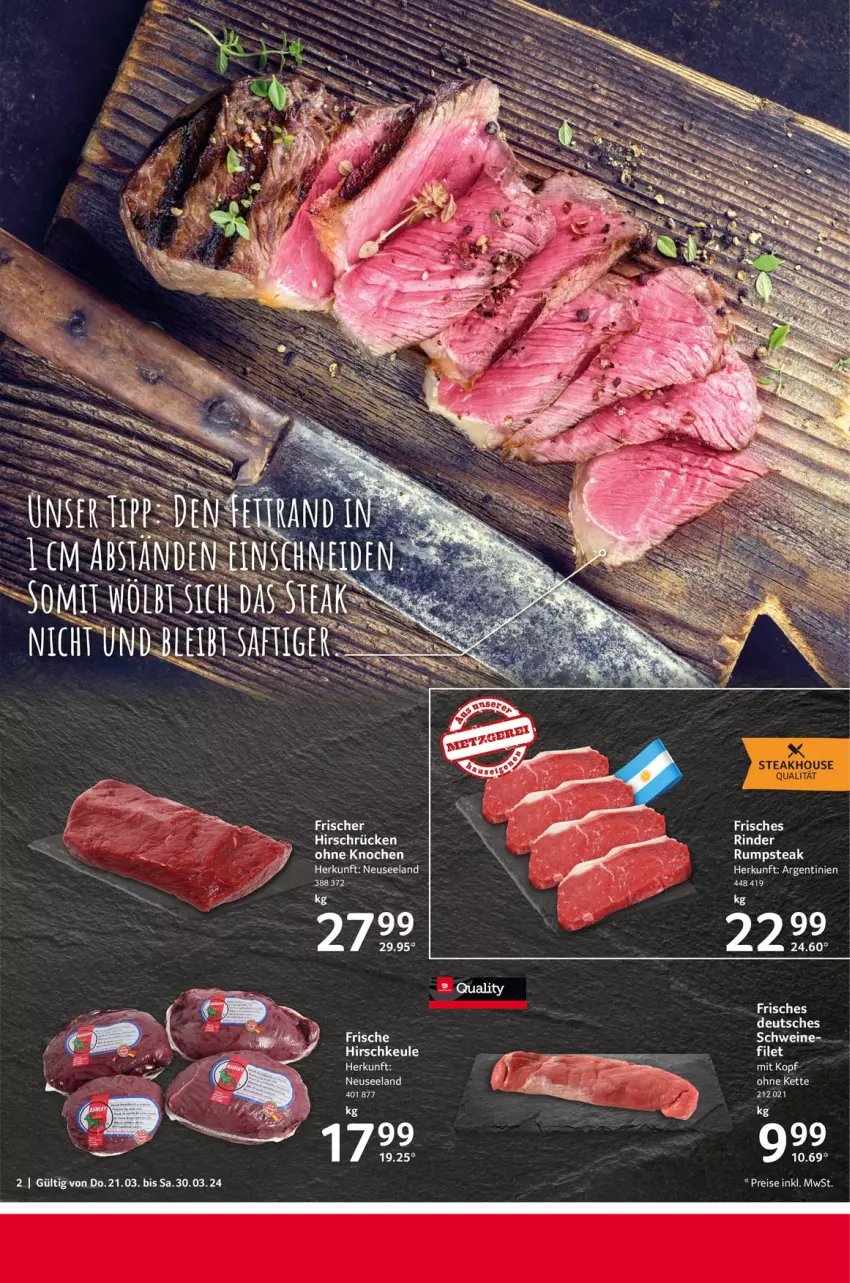 Aktueller Prospekt Selgros - Food - von 21.03 bis 30.03.2024 - strona 2 - produkty: eis, Elan, filet, Kette, LG, reis, rind, rinder, rum, rumpsteak, schwein, schweine, steak, Ti, wein, weine