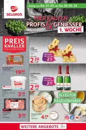 Gazetka promocyjna Selgros - Food - Gazetka - ważna od 30.03 do 30.03.2024 - strona 1 - produkty: bacon, eimer, flasche, Germ, lamm, Lammrücken, lindt, rotkäppchen, sekt, Ti, würfel