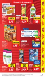 Gazetka promocyjna Lidl - Aktionsprospekt - Gazetka - ważna od 06.01 do 06.01.2024 - strona 11 - produkty: angebot, backfisch, Bona, bürste, coupon, creme, cremedusche, domestos, Dr. Best, dusche, eis, elle, emmentaler, essig, filet, filets, fisch, fleisch, kraft, matjes, Matjesfilet, matjesfilets, Milbona, Nordsee, olive, palmolive, pasta, preisvorteil, Rauch, reis, rwe, sensodyne, snack, snacks, teller, Ti, vita, vitakraft, zahnbürste, zahnpasta, ZTE