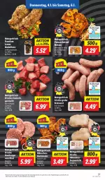 Gazetka promocyjna Lidl - Aktionsprospekt - Gazetka - ważna od 06.01 do 06.01.2024 - strona 45 - produkty: angebot, backofen, bratwurst, burger, eis, ente, Frische Hähnchen, gewürz, grobe bratwurst, gulasch, hamburger, lamm, marinade, medaillons, Metaxa, Ofen, pute, putenschnitzel, reis, rind, Schal, Schale, schnitzel, schwein, schwein und rind, steak, steaks, suppe, suppen, Ti, vom schwein und rind, wein, wurst, ZTE