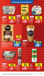 Gazetka promocyjna Lidl - Aktionsprospekt - Gazetka - ważna od 06.01 do 06.01.2024 - strona 47 - produkty: angebot, aufstrich, brot, brotaufstrich, caffè latte, Cap, cappuccino, cin, coupon, eis, emmi, géramont, latte, leerdammer, Nescafé, nescafé gold, pils, pilsener, rama, reis, salami, Skyr, Ti, ZTE