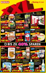 Gazetka promocyjna Norma - Norma - Gazetka - ważna od 01.07 do 01.07.2024 - strona 6 - produkty: ananas, Apple, auer, Becher, burgunder, chili, creme, duschgel, eintopf, eis, erbsen, feuchttücher, flasche, fleisch, französischer weichkäse, frucht, grauer burgunder, Käse, kuchen, kühlregal, lack, linsen, mac, mandel, mandeln, milch, mint, mit frucht, mojito, monte, mundspülung, natur, nudel, nudeln, nuss, pralinen, pute, regal, rind, salz, schnitzel, schoko, spülung, Ti, topf, tücher, wasser, weichkäse, wiener, Wild, zitrone, zitronen