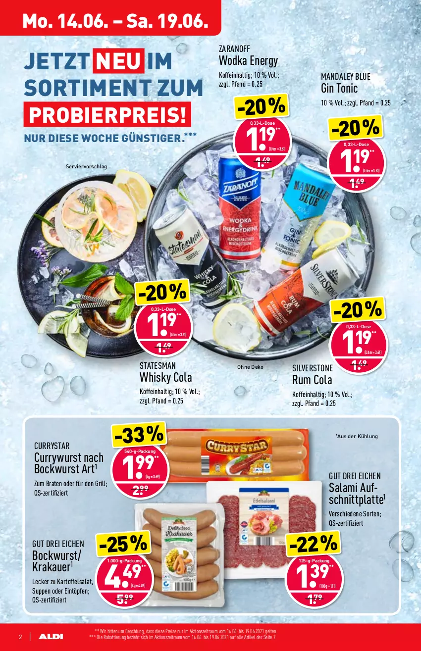 Aktueller Prospekt Aldi Nord - Aldi-Vorschau - von 14.06 bis 19.06.2021 - strona 2