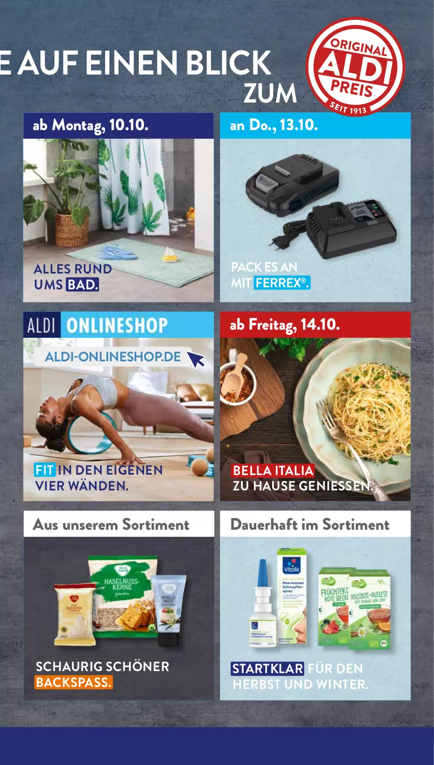 Aktueller Prospekt AldiSud - NÄCHSTE WOCHE - von 10.10 bis 15.10.2022 - strona 3 - produkty: aldi, auer, Bad, ferrex, Ti