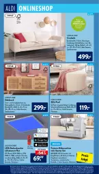 Gazetka promocyjna AldiSud - ALDI Aktuell - Gazetka - ważna od 29.01 do 29.01.2022 - strona 10 - produkty: aldi, angebot, angebote, auer, auto, Bau, decke, deckenleuchte, edelstahl, eis, ente, erde, fernbedienung, gin, led-deckenleuchte, Leuchte, leuchten, LG, Nähmaschine, ndk, reis, rwe, schubladen, sideboard, Sofa, Sport, Ti, tisch, uhr