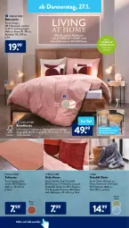 Gazetka promocyjna AldiSud - ALDI Aktuell - Gazetka - ważna od 29.01 do 29.01.2022 - strona 14 - produkty: aldi, Bau, baumwolle, beistelltisch, bett, bettwäsche, decke, dell, eis, elle, ente, Fußmatte, HP, kissen, kissenhülle, latte, LG, Mode, tablet, tablett, Ti, tisch, tischplatte, Trockner, wolle