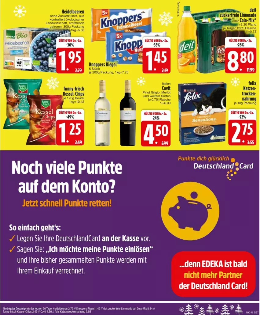 Aktueller Prospekt Edeka - Prospekte - von 18.11 bis 23.11.2024 - strona 29 - produkty: cola, deutschland card, deutschlandcard, erde, limo, limonade, zucker