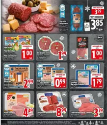 Gazetka promocyjna Edeka - Prospekte - Gazetka - ważna od 23.11 do 23.11.2024 - strona 18 - produkty: bacon, eis, elle, fleisch, fleischwurst, Geflügel, leberwurst, Mini-Würstchen, reis, salami, schinken, spitzenqualität, tee, Ti, wurst, würstchen, ZTE