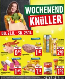 Gazetka promocyjna Edeka - Prospekte - Gazetka - ważna od 23.11 do 23.11.2024 - strona 27 - produkty: auer, beutel, eier, hartweizen, Hausmacher, küche, mab, mac, Mutti, natur, nudel, nudeln, ring, tafelspitz, Ti, tomate, tomaten, tomatenmark, wurst