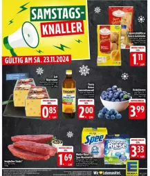 Gazetka promocyjna Edeka - Prospekte - Gazetka - ważna od 23.11 do 23.11.2024 - strona 30 - produkty: beutel, Cap, coppenrath, deutscher schnittkäse, eis, flasche, Goldstücke, Käse, megaperls, reis, schnittkäse, spee, tee, Ti, vita, waschmittel, ZTE