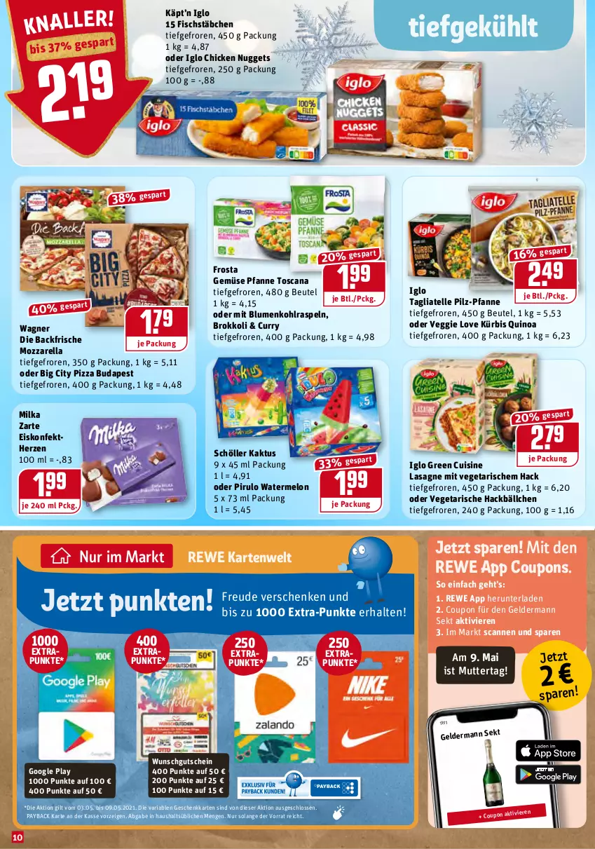 Aktueller Prospekt Rewe - Diese Woche im Angebot! - von 03.05 bis 08.05.2021 - strona 10