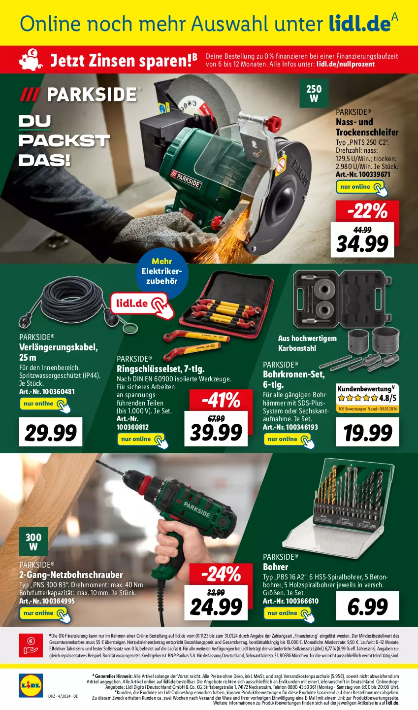 Aktueller Prospekt Lidl - Aktionsprospekt - von 22.01 bis 27.01.2024 - strona 56 - produkty: angebot, angebote, Bohrschrauber, eis, elle, erde, Holz, korb, krone, LG, ndk, Parkside, reis, rel, ring, Schal, Schale, telefon, Ti, uhr, wasser, weck, werkzeug, werkzeuge