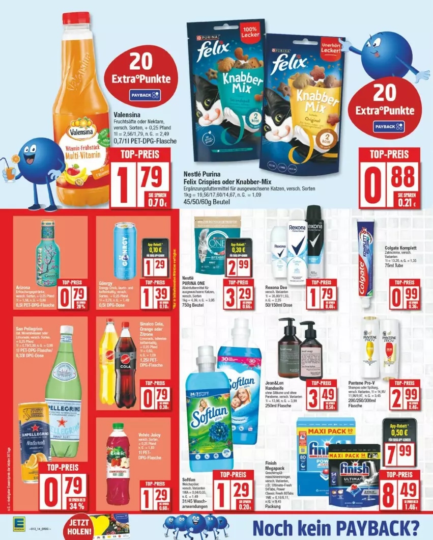 Aktueller Prospekt Edeka - Prospekte - von 24.03 bis 29.03.2025 - strona 17 - produkty: beutel, colgate, felix, flasche, frucht, fruchtsäfte, LG, Nektar, payback, purina, säfte, valensina