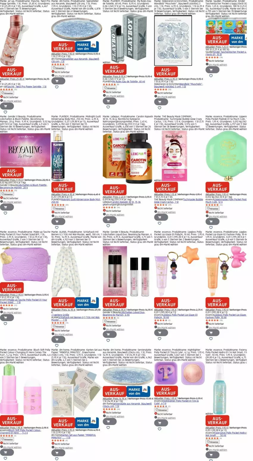 Aktueller Prospekt Dm Drogerie - Prospekte - von 22.09 bis 01.10.2025 - strona 8 - produkty: beco, body, eau de toilette, eier, eis, elle, flasche, gin, Kinder, Körperspray, latte, LG, limo, Lipgloss, Make-up, Maske, Muscheln, Palette, papier, Playboy, Popp, reis, sac, schlafsack, Speiseteller, Tasche, taschen, taschentücher, teller, Ti, tuc, tücher, tuchmaske, uhu, Wels, Yo