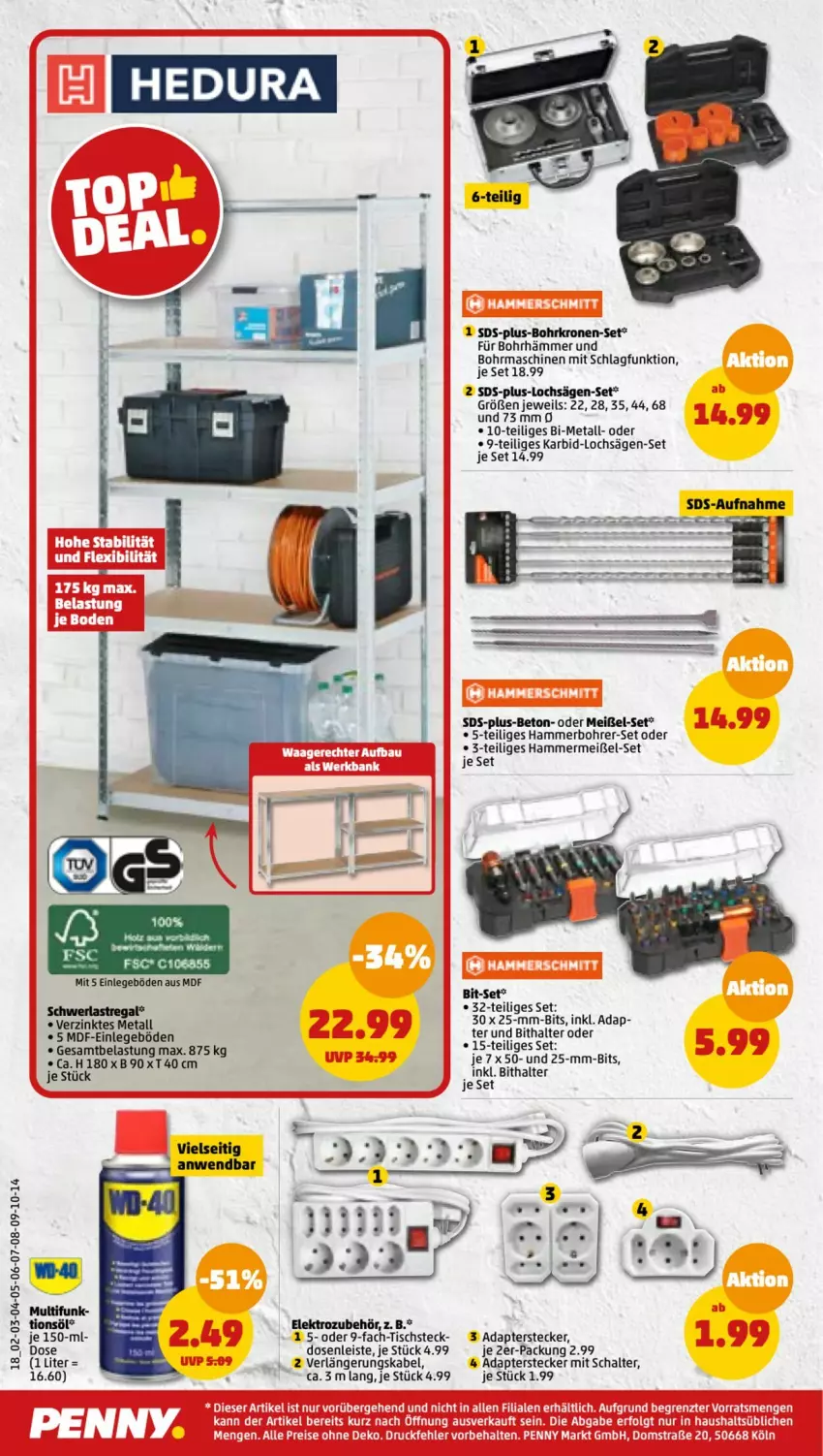 Aktueller Prospekt Penny - Prospekte - von 13.02 bis 18.02.2023 - strona 20 - produkty: adapter, Bohrer-Set, eis, Elektro, krone, säge, Schal, Ti, tisch