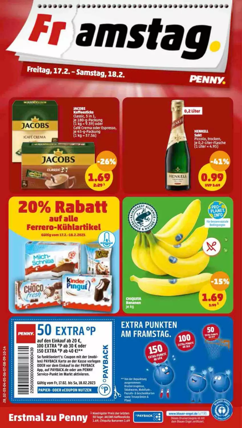 Aktueller Prospekt Penny - Prospekte - von 13.02 bis 18.02.2023 - strona 28 - produkty: coupon, kerze, papier, payback, Ria, Ti