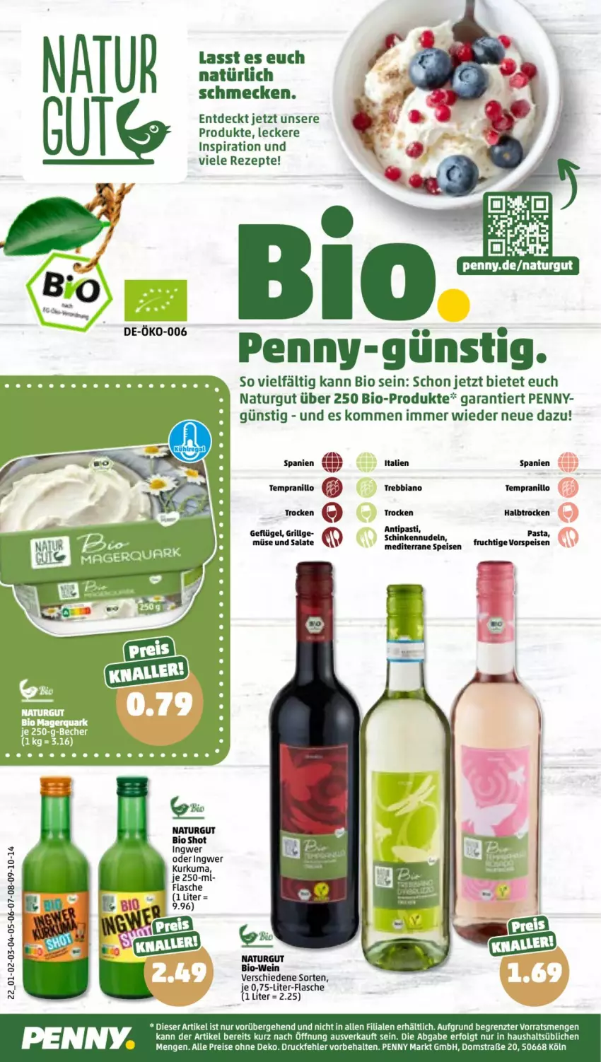 Aktueller Prospekt Penny - Prospekte - von 13.02 bis 18.02.2023 - strona 8 - produkty: antipasti, asti, Becher, bio, Bio-Wein, eis, flasche, frucht, Geflügel, grill, ingwer, LG, natur, nudel, nudeln, pasta, reis, rezept, rezepte, salat, salate, schinken, tee, tempranillo, Ti, vorspeise, wein, ZTE