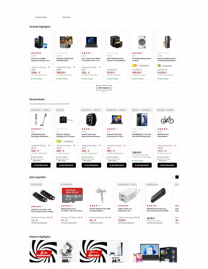 Aktueller Prospekt Media Markt - Prospekte - von 12.02 bis 26.02.2024 - strona 2 - produkty: akku, Bank, Bau, Gaming PC, Intel, mint, powerbank, reifen, rel, smartwatch, sony, Ti