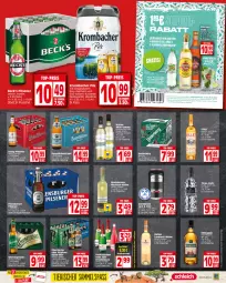 Gazetka promocyjna Edeka - Angebote der Woche - Gazetka - ważna od 23.09 do 23.09.2023 - strona 13 - produkty: Amber, aperitif, Bau, beck's, Benediktiner, bügel, bügelflasche, burger, chardonnay, eis, ente, flasche, flensburger, frucht, kilbeggan, krombache, krombacher, krombacher pils, LG, lillet, maybach, pils, pilsener, reis, Ti, top-preis, vodka, wein, weine