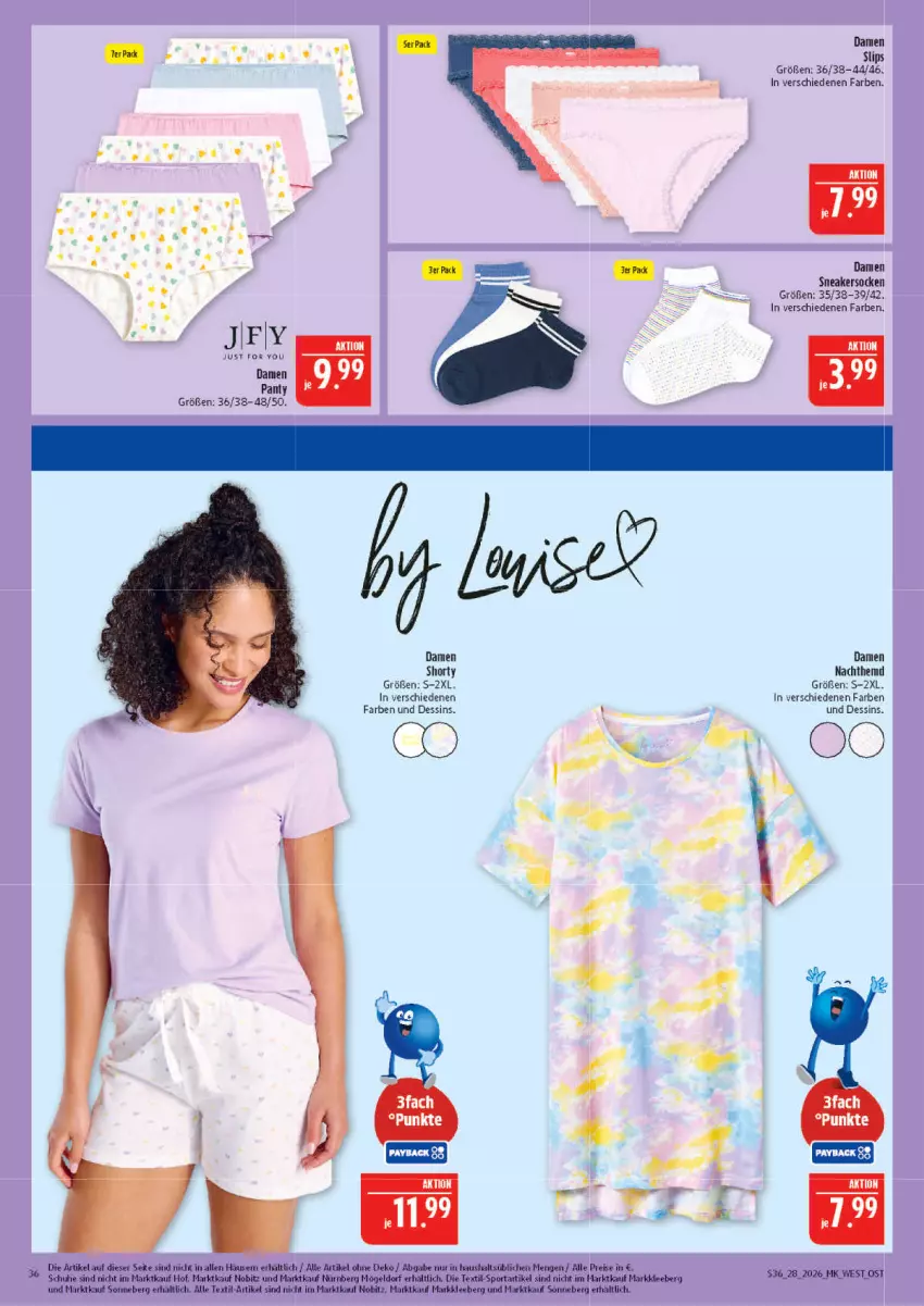 Aktueller Prospekt Marktkauf - Prospekt - von 05.07 bis 11.07.2026 - strona 36 - produkty: damen short, eis, hemd, Nachthemd, reis, schuhe, shorty, slip, slips, sneaker, sneakersocken, socken, Sport, Ti