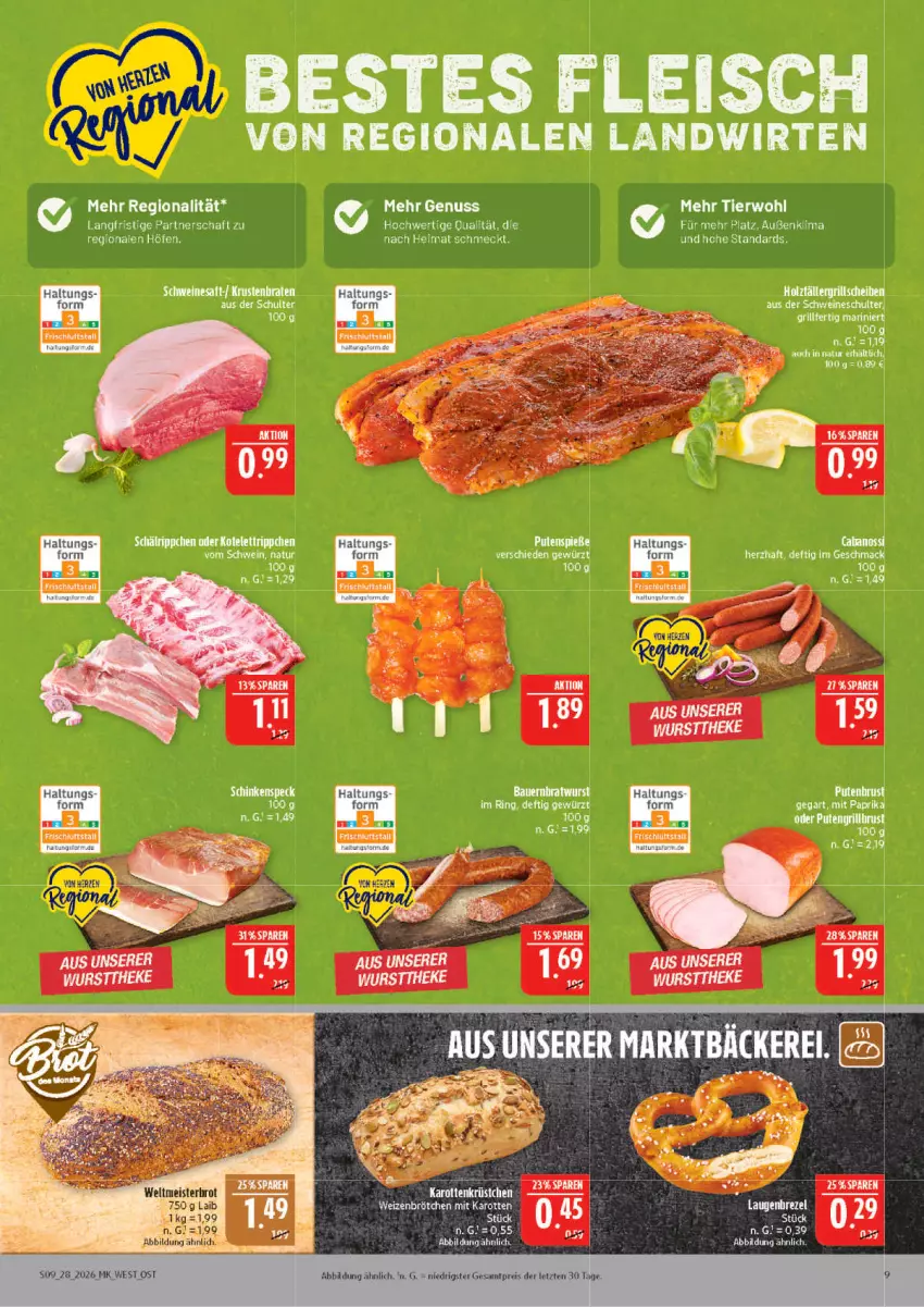 Aktueller Prospekt Marktkauf - Prospekt - von 05.07 bis 11.07.2026 - strona 9 - produkty: eis, fleisch, gewürz, mac, natur, nuss, pute, schwein, schweine, Ti, wein, weine