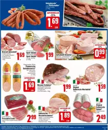 Gazetka promocyjna Edeka - Prospekte - Gazetka - ważna od 20.01 do 20.01.2024 - strona 17 - produkty: auer, aufschnitt, bett, Betten, brot, Casa Modena, champignon, deka, dell, eier, eis, elle, fleisch, fleischwurst, gin, gutsleberwurst, Käse, krakauer, landschinken, leberwurst, mac, Mode, mortadella, paprika, Pommersche, prosciutto, prosciutto crudo, pute, Rauch, reinert, rosmarin, rügenwalder, rügenwalder mühle, rwe, salami, schinken, schinkenfleischwurst, schwein, senf, Spezi, Sport, südtiroler, Ti, wein, wurst