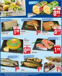 Gazetka promocyjna Edeka - Prospekte - Gazetka - ważna od 20.01 do 20.01.2024 - strona 18 - produkty: Bad, brot, deutscher schnittkäse, elle, fisch, fische, forelle, frico, gouda, gouda jung, grünländer, halbfester schnittkäse, hartkäse, holländischer schnittkäse, italienischer hartkäse, Käse, kräuter, kräutern, küche, Küchen, lachs, milch, rel, Saibling, schnittkäse, schweizer hartkäse, steak, steaks, Ti