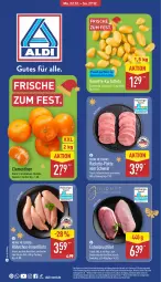 Gazetka promocyjna Aldi Nord - Von Montag - Gazetka - ważna od 27.12 do 27.12.2025 - strona 1 - produkty: aldi, beutel, bio, braten, brustfilet, clementinen, ente, Entenbrust, filet, filets, gin, grill, Hähnchen-Innenfilets, kartoffel, kartoffeln, latte, Ofen, schwein, Ti, wein, ZTE