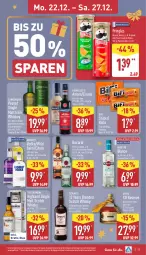 Gazetka promocyjna Aldi Nord - Von Montag - Gazetka - ważna od 27.12 do 27.12.2025 - strona 14 - produkty: amaro, bifi, blended scotch, blended scotch whisky, elle, flasche, gin, irish whiskey, martini, pringles, rama, ramazzott, ramazzotti, ring, rum, scotch, scotch whisky, single malt, sour cream, teller, Ti, vodka, whiskey, whisky, Wild, zott, ZTE