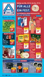 Gazetka promocyjna Aldi Nord - Von Montag - Gazetka - ważna od 27.12 do 27.12.2025 - strona 2 - produkty: aldi, alkohol, aus der tiefkühlung, Becher, beutel, bourbon, Burrata, caractère, chips, chipsfrisch, cremissimo, drink, eis, elle, feldsalat, flasche, funny-frisch, garnitur, gin, honig, Käse, käsescheiben, lachs, langnese, langnese cremissimo, leerdammer, mandel, nuss, Pyjama, red bull, reis, salat, Schal, Schale, sim, Spezi, teller, Ti, tiefpreis, Trüffel, up2fashion, vanille, weichkäse, weihnachten, Wild, wild berry, ZTE, zucker